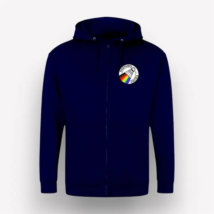 Northern Cocks badminton club branded hoody