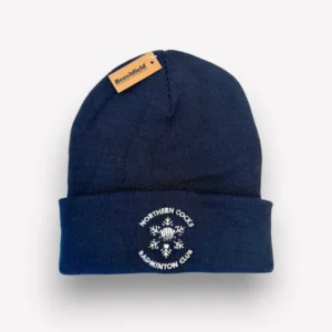 Badminton club branded beanie hat